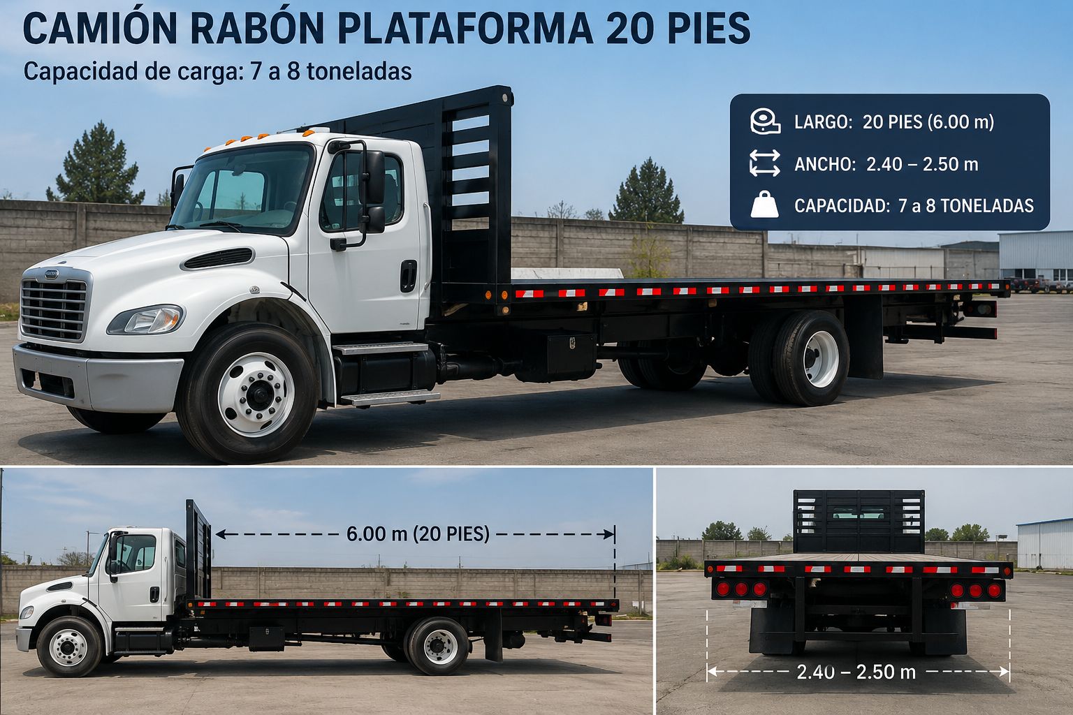 CAMION RABON PLATAFORMA Transportes Gámez