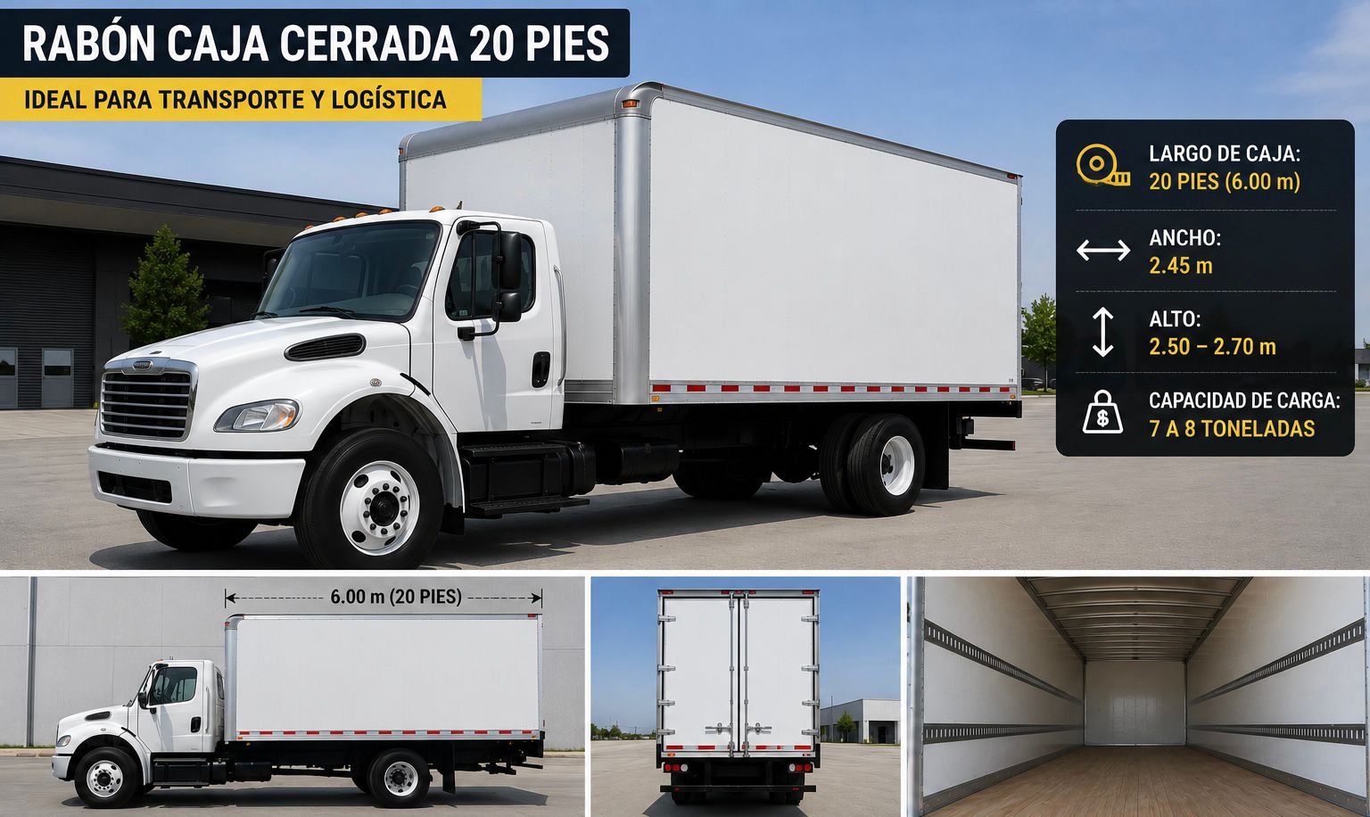 RABON CAJA CERRADA 20 PIES Transportes Gámez