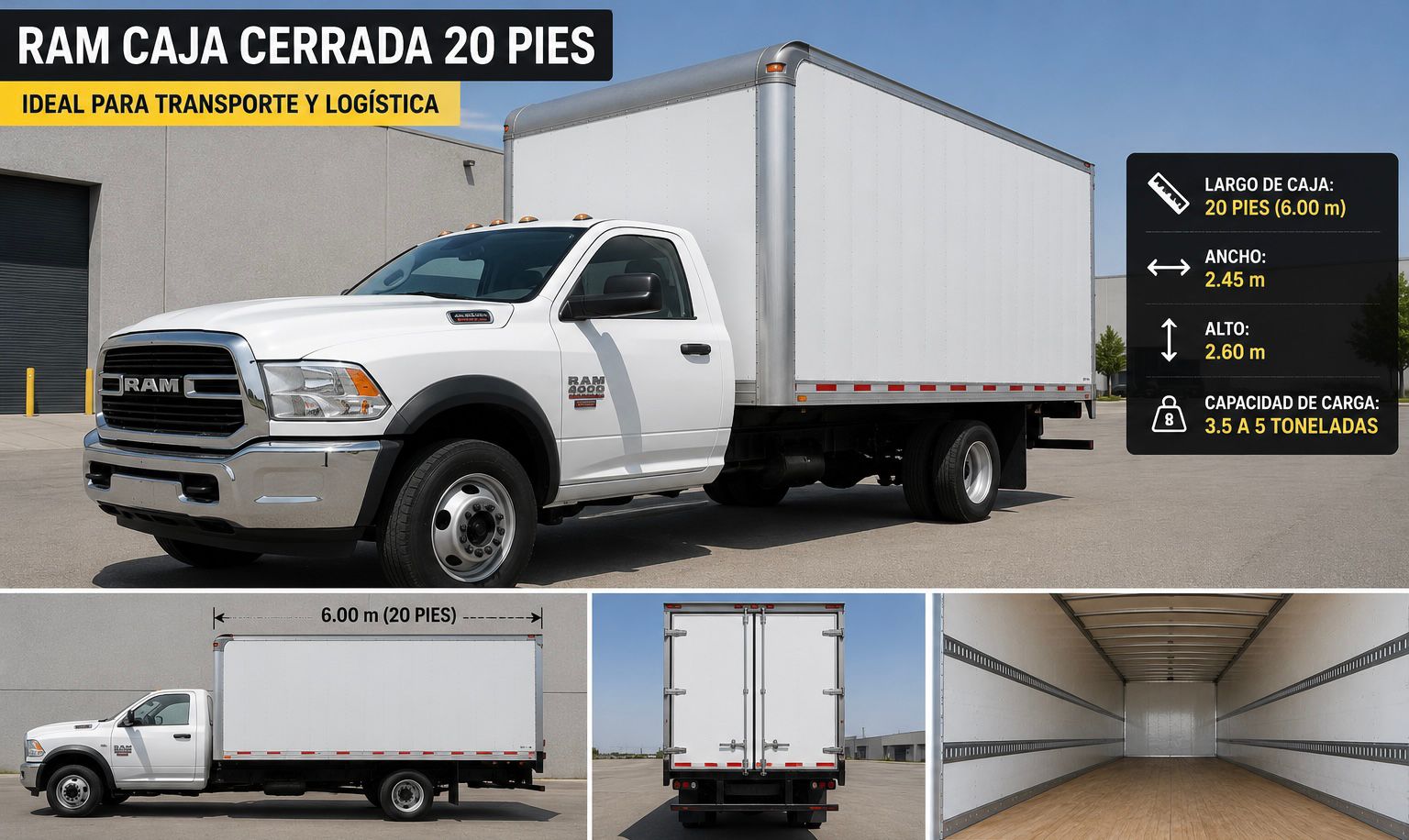 RAM CAJA CERRADA 20 PIES Transportes Gámez